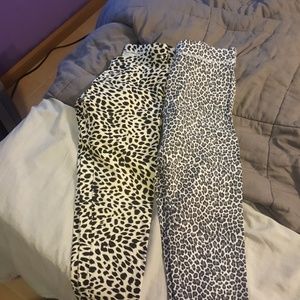 Leggings from victoria secret and pink